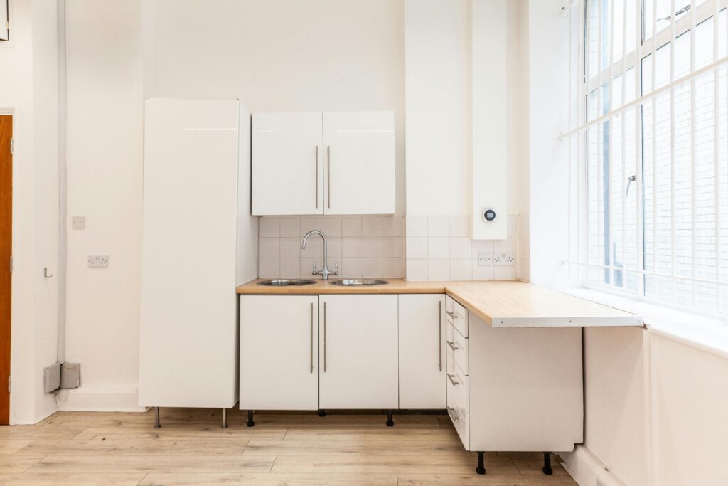 kitchen amenities at The Langham Estate's rental