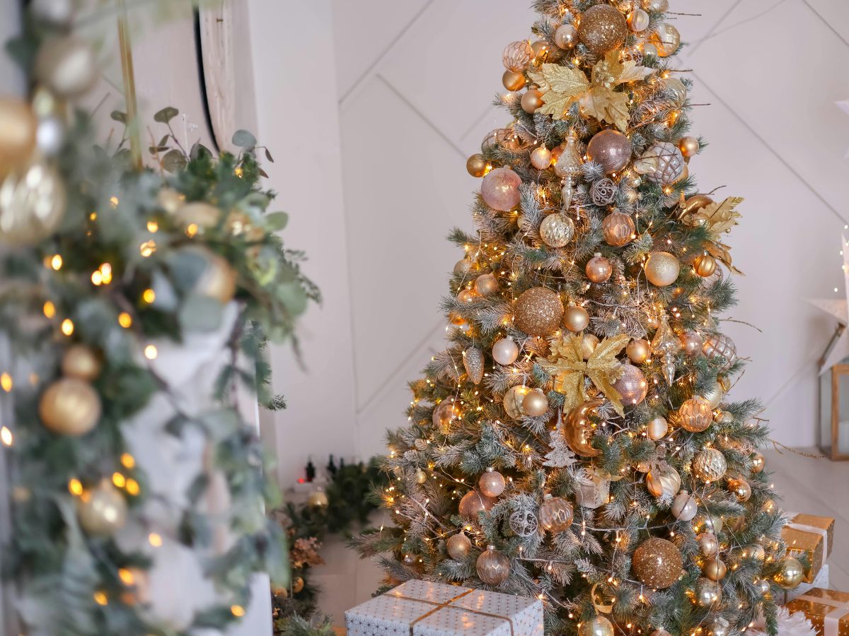 Christmas decor at office space